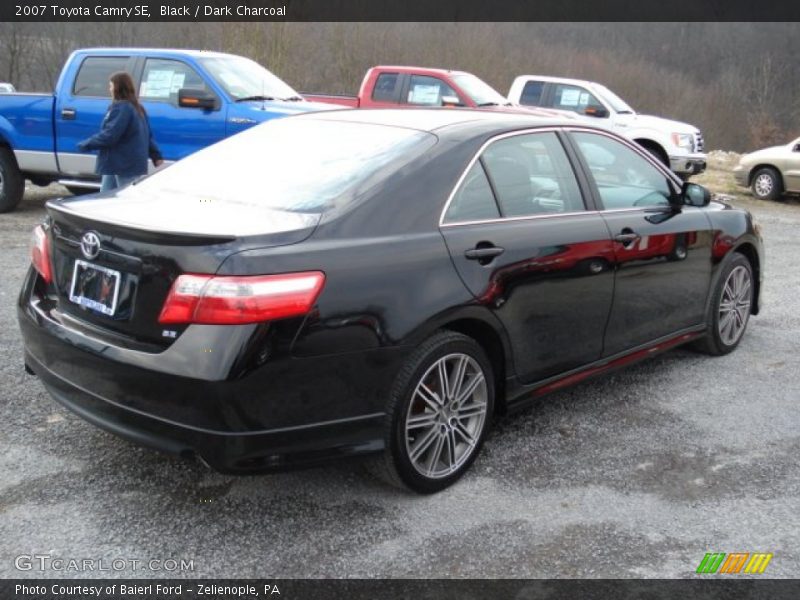 Black / Dark Charcoal 2007 Toyota Camry SE