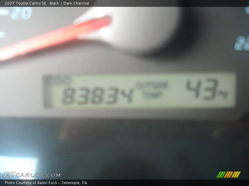 Black / Dark Charcoal 2007 Toyota Camry SE