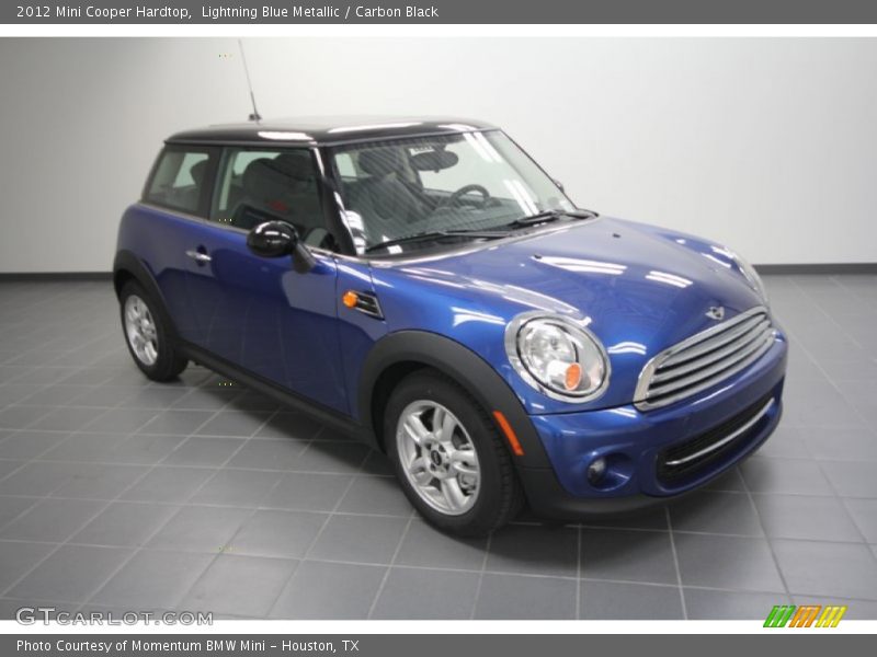 Lightning Blue Metallic / Carbon Black 2012 Mini Cooper Hardtop