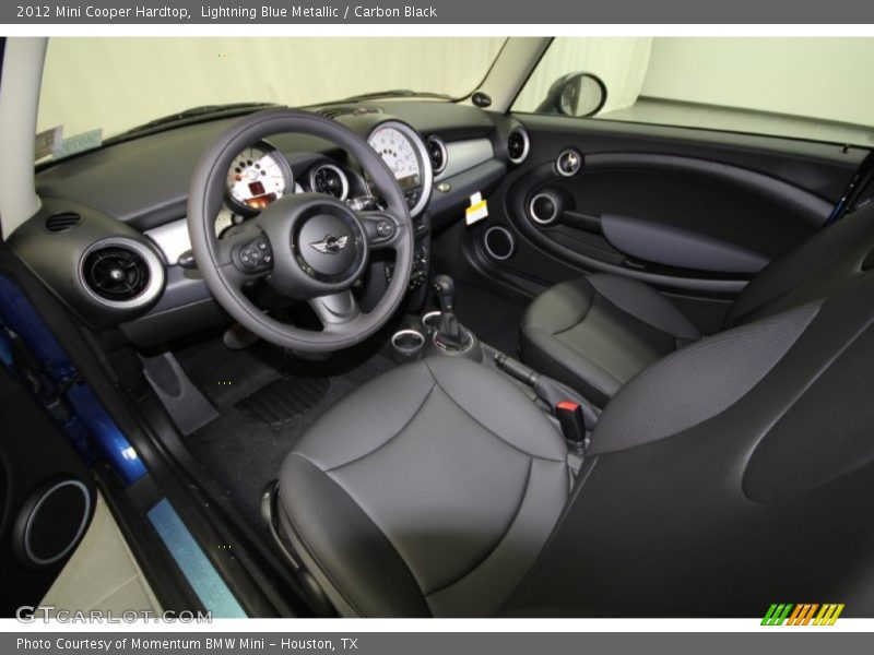 Lightning Blue Metallic / Carbon Black 2012 Mini Cooper Hardtop