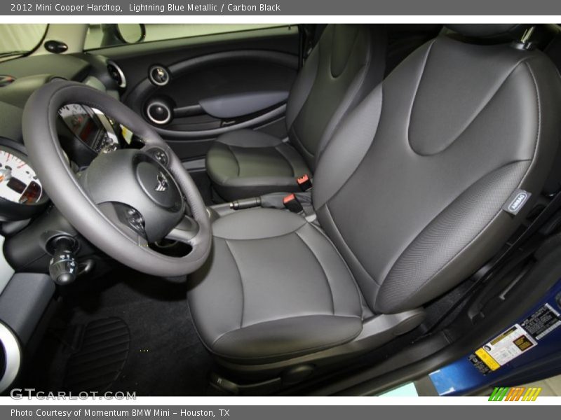 Lightning Blue Metallic / Carbon Black 2012 Mini Cooper Hardtop
