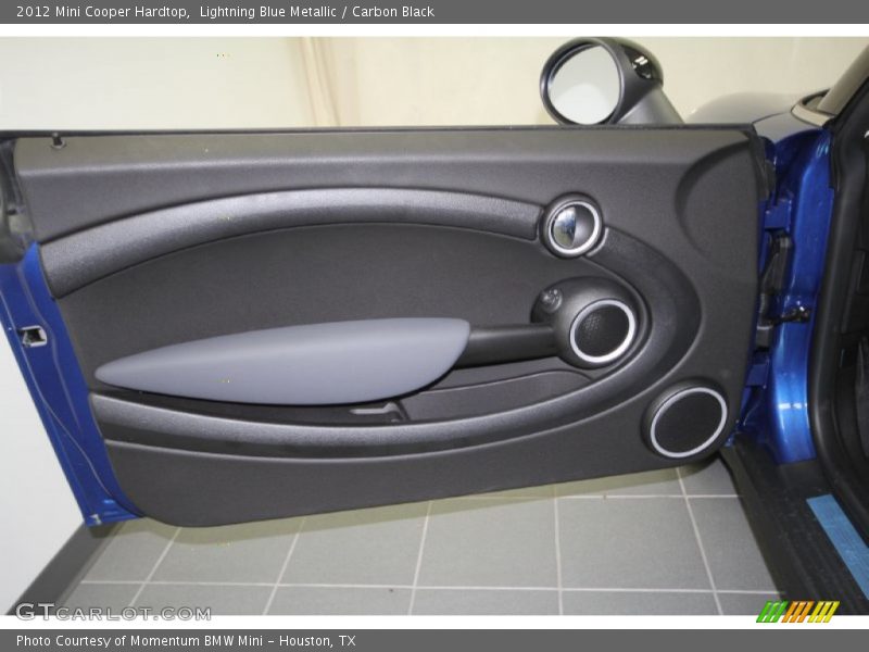 Lightning Blue Metallic / Carbon Black 2012 Mini Cooper Hardtop