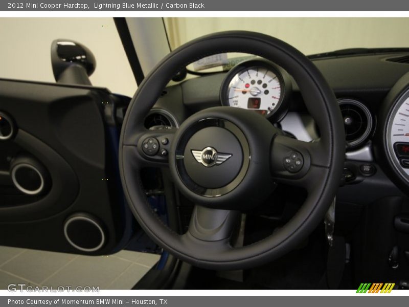 Lightning Blue Metallic / Carbon Black 2012 Mini Cooper Hardtop