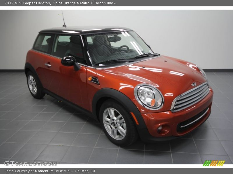 Spice Orange Metallic / Carbon Black 2012 Mini Cooper Hardtop