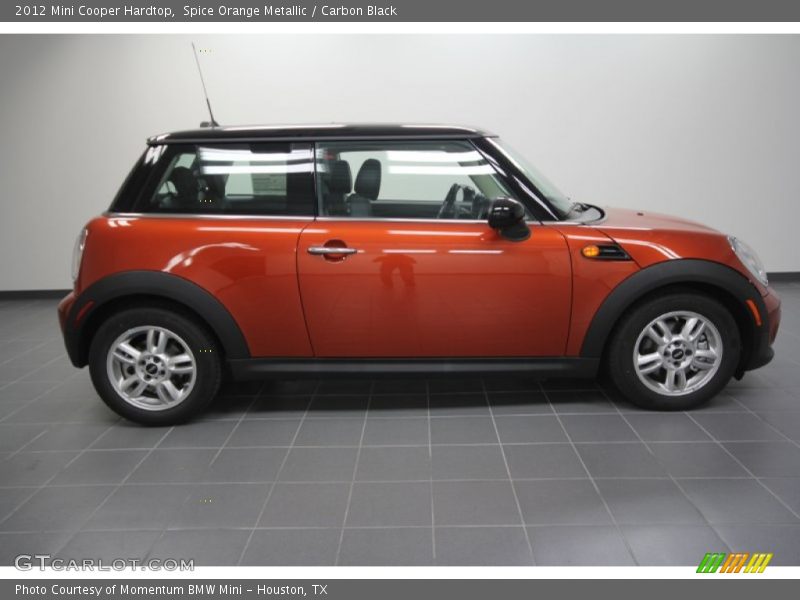Spice Orange Metallic / Carbon Black 2012 Mini Cooper Hardtop
