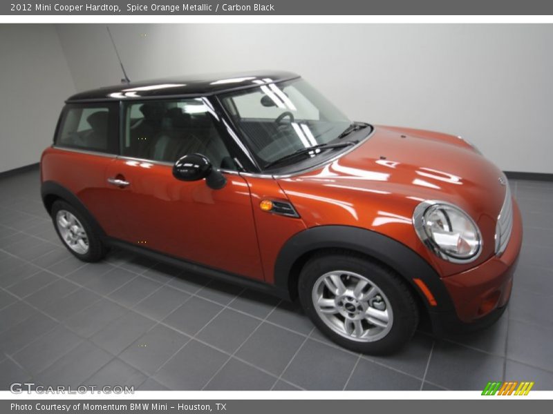 Spice Orange Metallic / Carbon Black 2012 Mini Cooper Hardtop