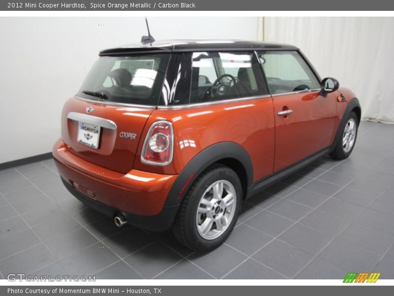 Spice Orange Metallic / Carbon Black 2012 Mini Cooper Hardtop