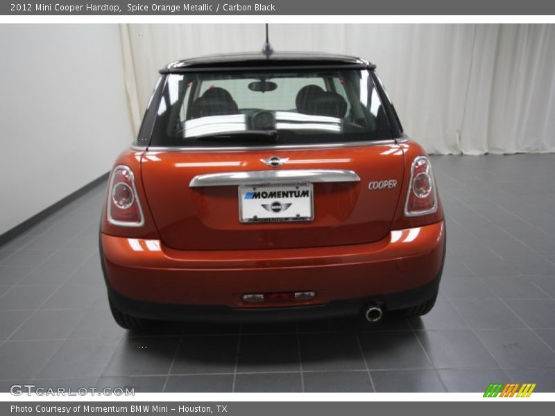 Spice Orange Metallic / Carbon Black 2012 Mini Cooper Hardtop