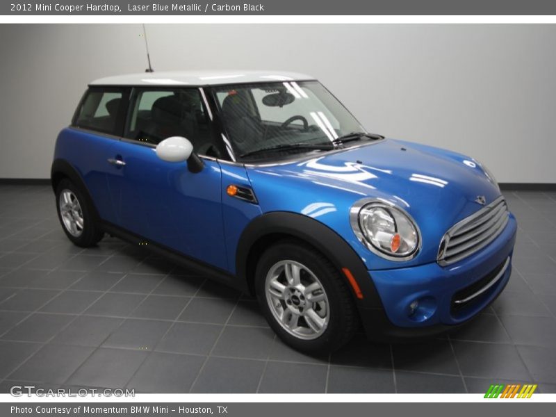 Laser Blue Metallic / Carbon Black 2012 Mini Cooper Hardtop