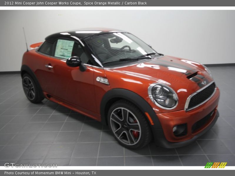 Spice Orange Metallic / Carbon Black 2012 Mini Cooper John Cooper Works Coupe