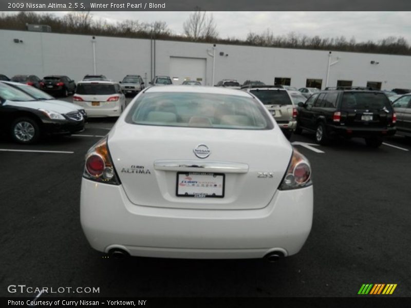 Winter Frost Pearl / Blond 2009 Nissan Altima 2.5 S