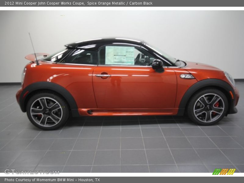 Spice Orange Metallic / Carbon Black 2012 Mini Cooper John Cooper Works Coupe