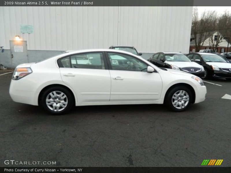 Winter Frost Pearl / Blond 2009 Nissan Altima 2.5 S