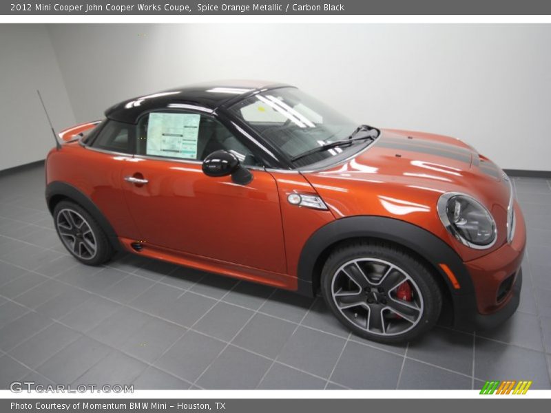 Spice Orange Metallic / Carbon Black 2012 Mini Cooper John Cooper Works Coupe