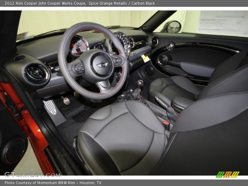 Spice Orange Metallic / Carbon Black 2012 Mini Cooper John Cooper Works Coupe