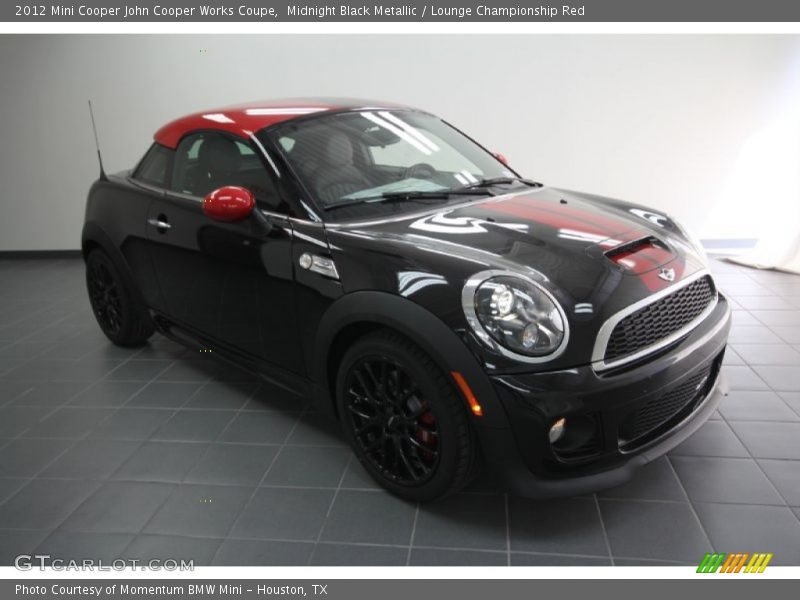 Midnight Black Metallic / Lounge Championship Red 2012 Mini Cooper John Cooper Works Coupe
