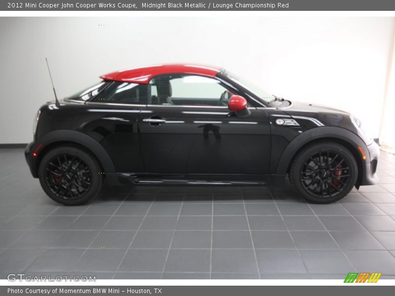 Midnight Black Metallic / Lounge Championship Red 2012 Mini Cooper John Cooper Works Coupe
