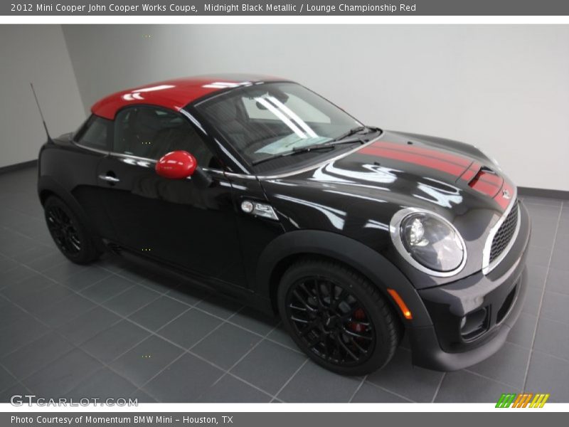 Midnight Black Metallic / Lounge Championship Red 2012 Mini Cooper John Cooper Works Coupe