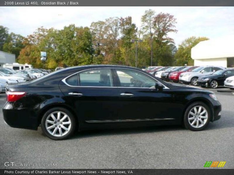 Obsidian Black / Black 2008 Lexus LS 460