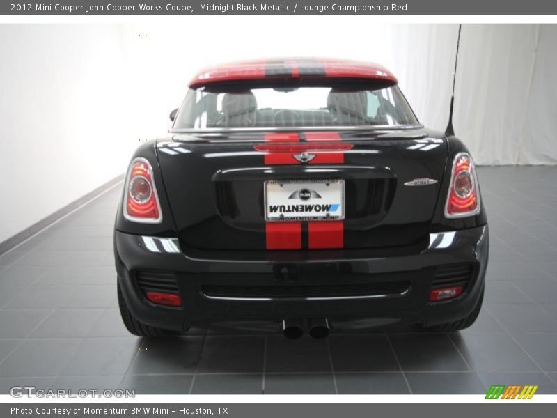 Midnight Black Metallic / Lounge Championship Red 2012 Mini Cooper John Cooper Works Coupe