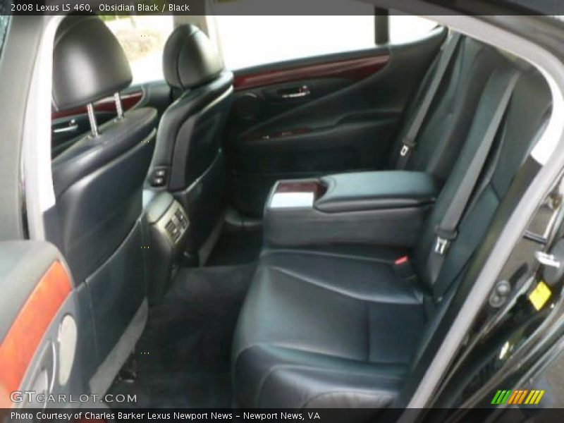 Obsidian Black / Black 2008 Lexus LS 460