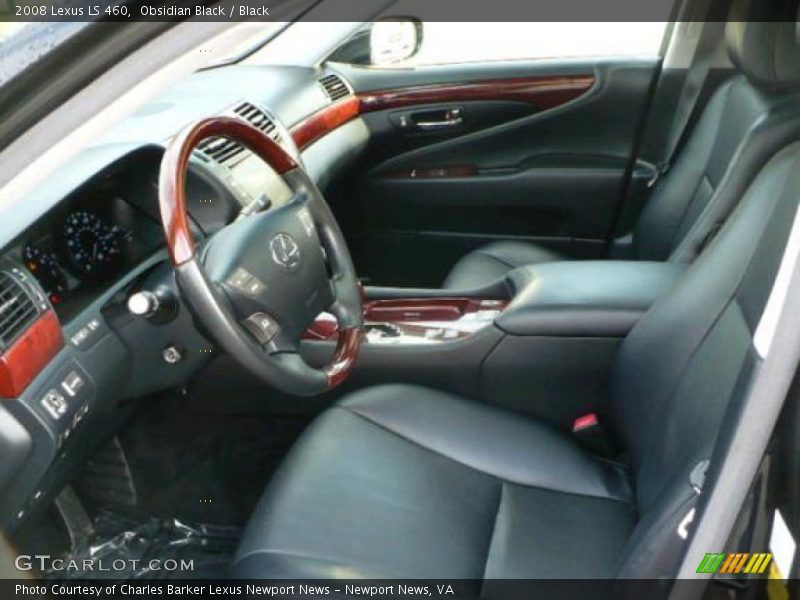 Obsidian Black / Black 2008 Lexus LS 460