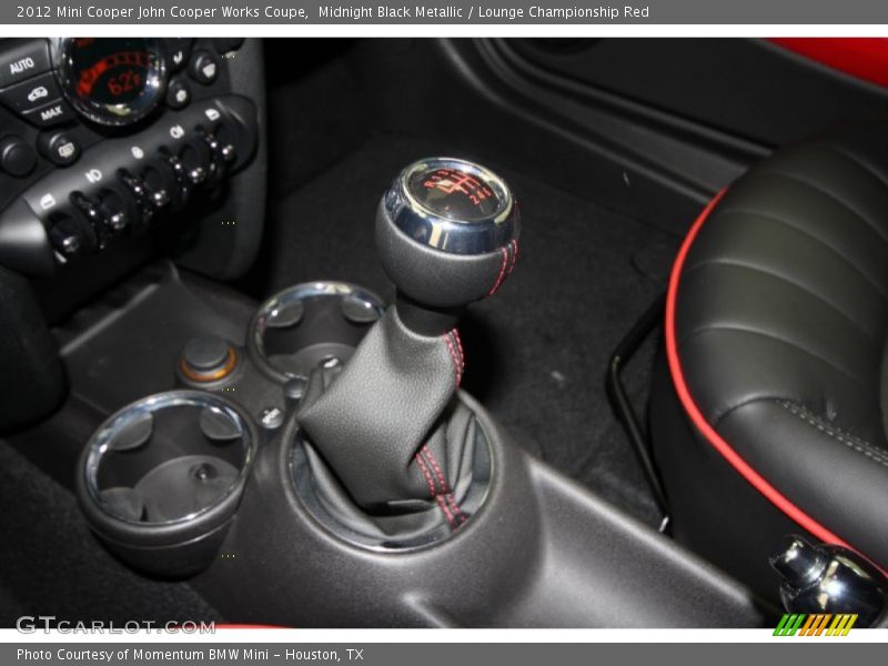 Midnight Black Metallic / Lounge Championship Red 2012 Mini Cooper John Cooper Works Coupe