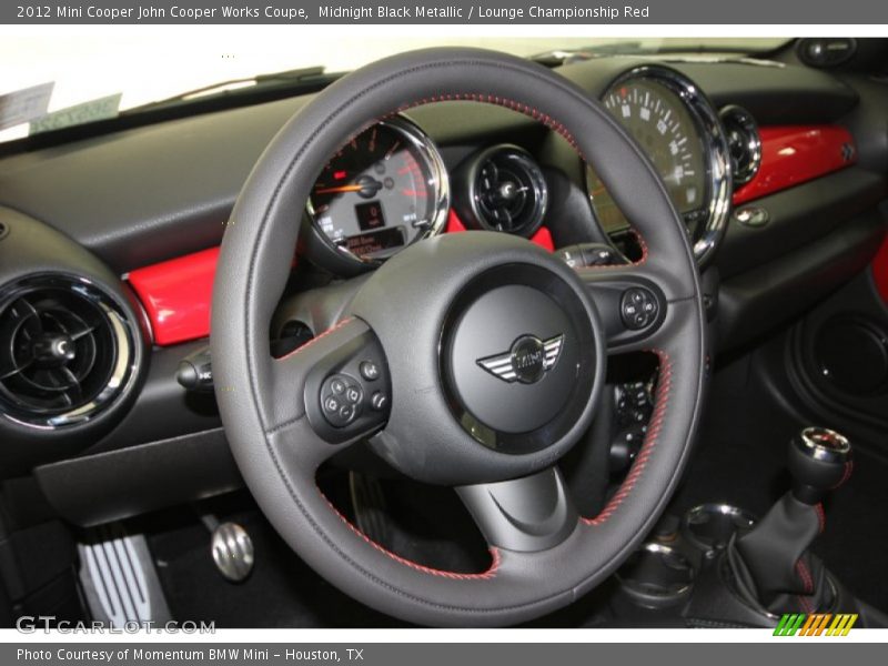 Midnight Black Metallic / Lounge Championship Red 2012 Mini Cooper John Cooper Works Coupe