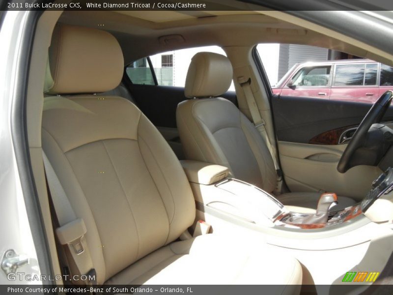 White Diamond Tricoat / Cocoa/Cashmere 2011 Buick LaCrosse CXS