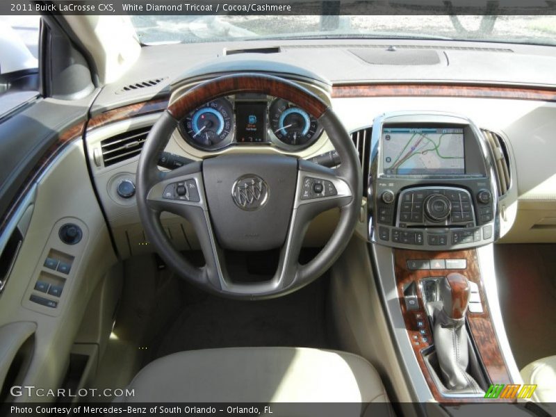 White Diamond Tricoat / Cocoa/Cashmere 2011 Buick LaCrosse CXS