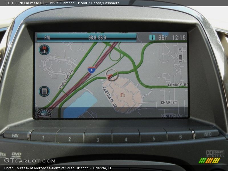 Navigation of 2011 LaCrosse CXS