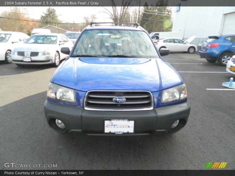 Pacifica Blue Pearl / Gray 2004 Subaru Forester 2.5 X