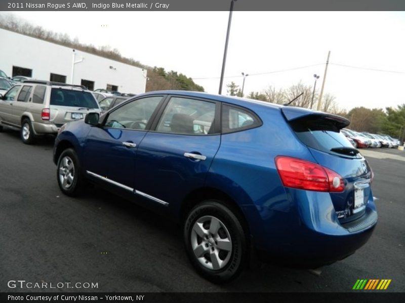 Indigo Blue Metallic / Gray 2011 Nissan Rogue S AWD