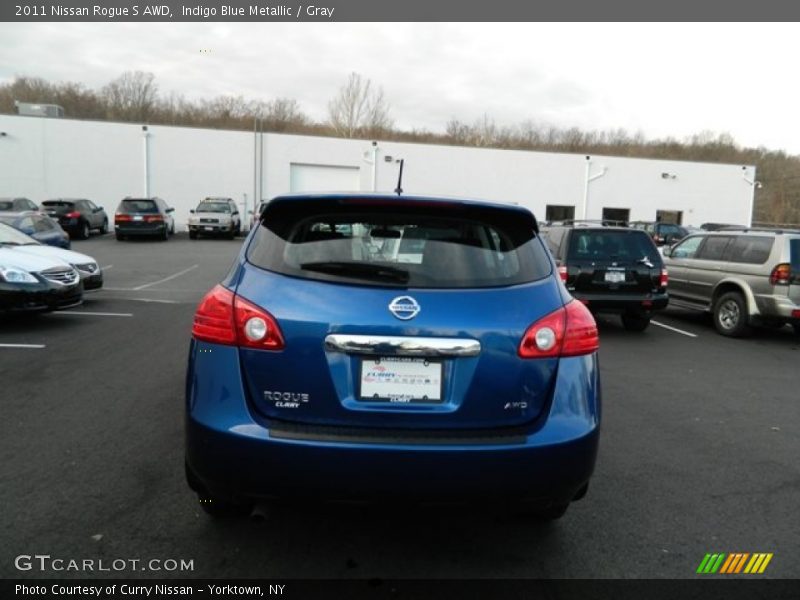 Indigo Blue Metallic / Gray 2011 Nissan Rogue S AWD