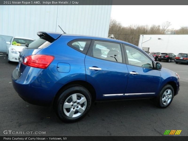 Indigo Blue Metallic / Gray 2011 Nissan Rogue S AWD