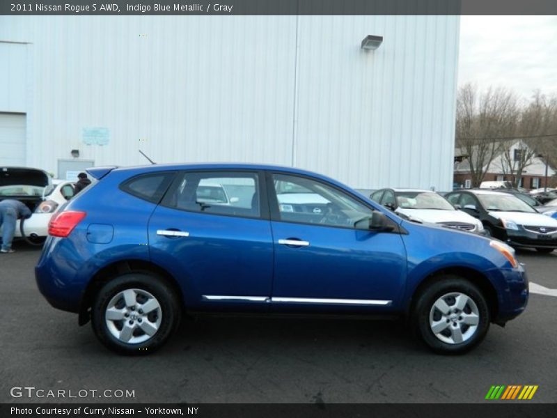 Indigo Blue Metallic / Gray 2011 Nissan Rogue S AWD