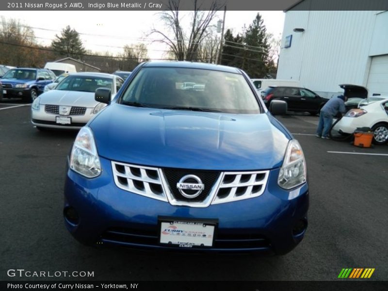 Indigo Blue Metallic / Gray 2011 Nissan Rogue S AWD