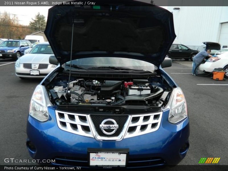 Indigo Blue Metallic / Gray 2011 Nissan Rogue S AWD