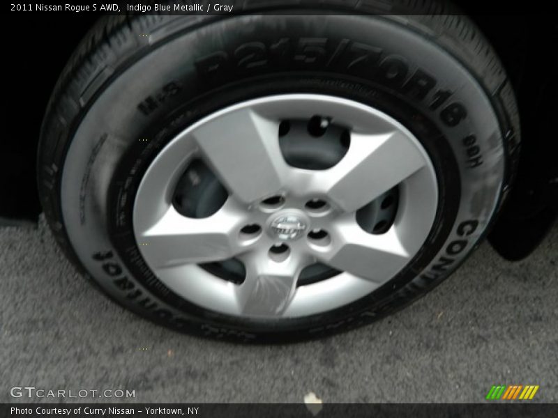 Indigo Blue Metallic / Gray 2011 Nissan Rogue S AWD