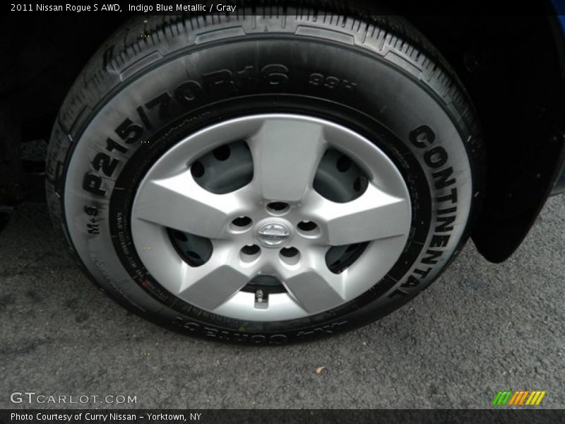 Indigo Blue Metallic / Gray 2011 Nissan Rogue S AWD