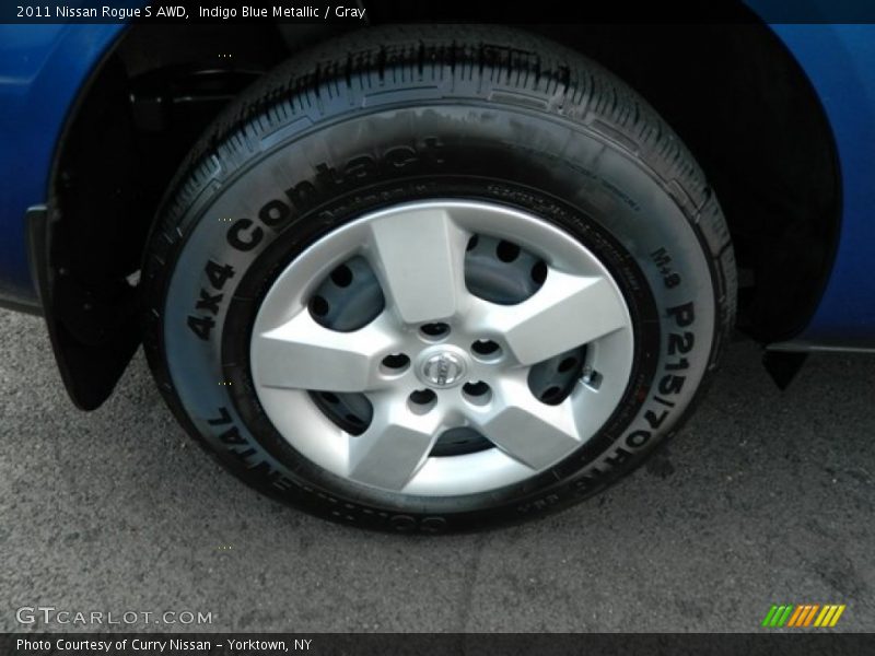 Indigo Blue Metallic / Gray 2011 Nissan Rogue S AWD