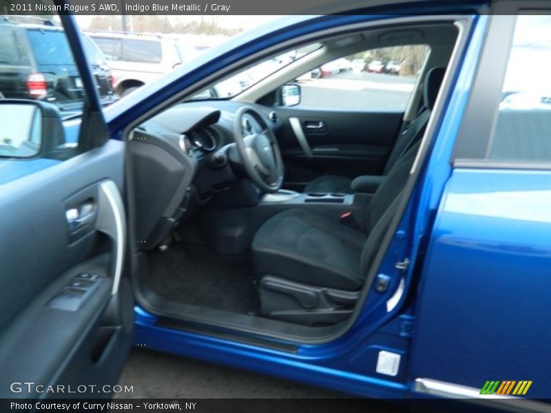 Indigo Blue Metallic / Gray 2011 Nissan Rogue S AWD