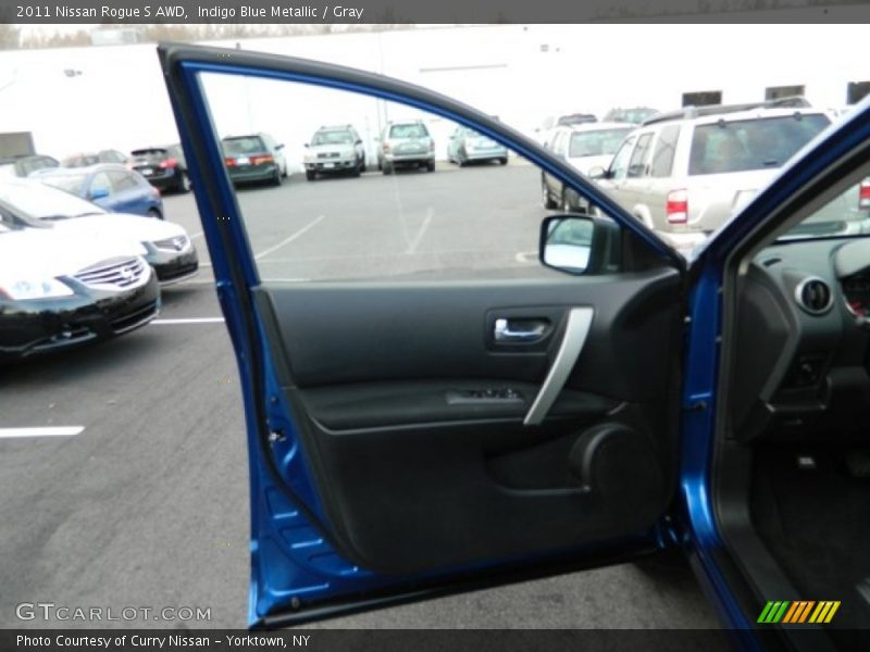 Indigo Blue Metallic / Gray 2011 Nissan Rogue S AWD