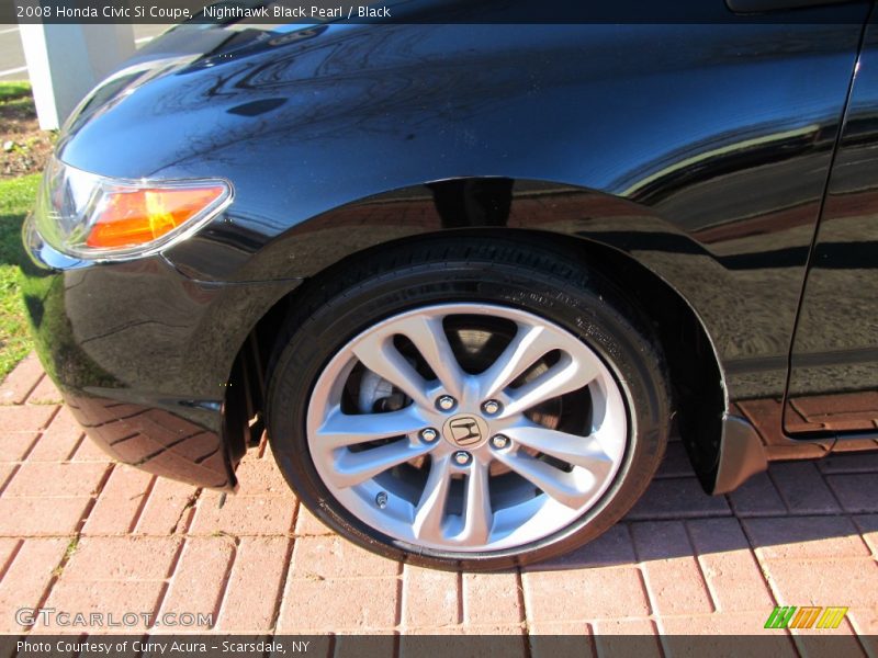 Nighthawk Black Pearl / Black 2008 Honda Civic Si Coupe