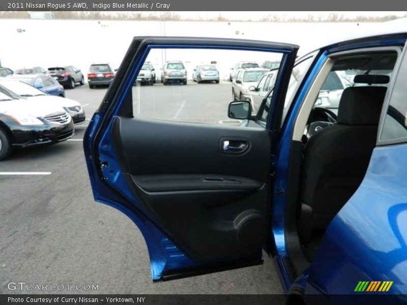 Indigo Blue Metallic / Gray 2011 Nissan Rogue S AWD