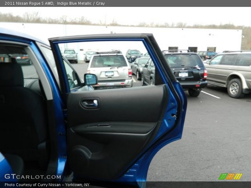 Indigo Blue Metallic / Gray 2011 Nissan Rogue S AWD