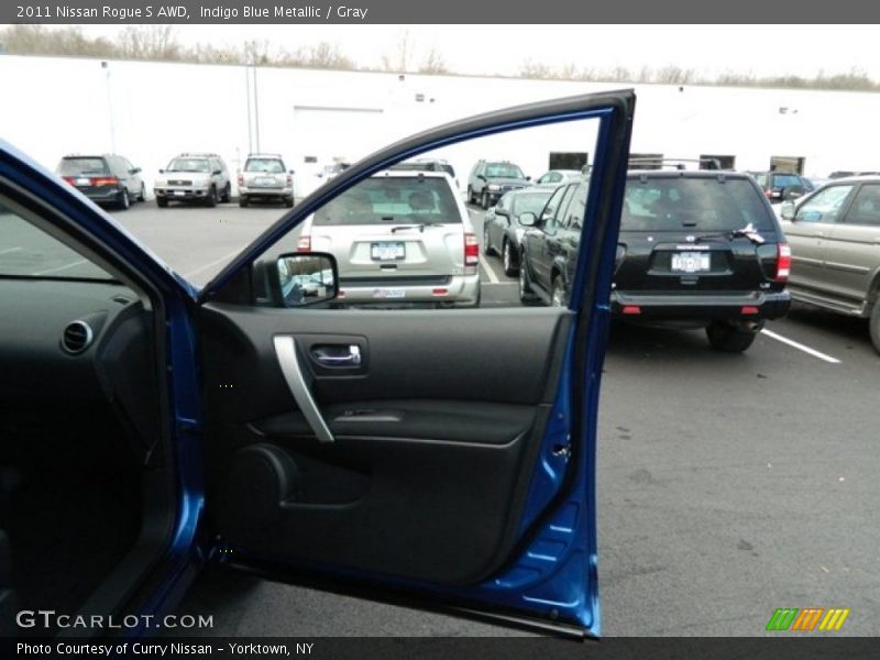 Indigo Blue Metallic / Gray 2011 Nissan Rogue S AWD