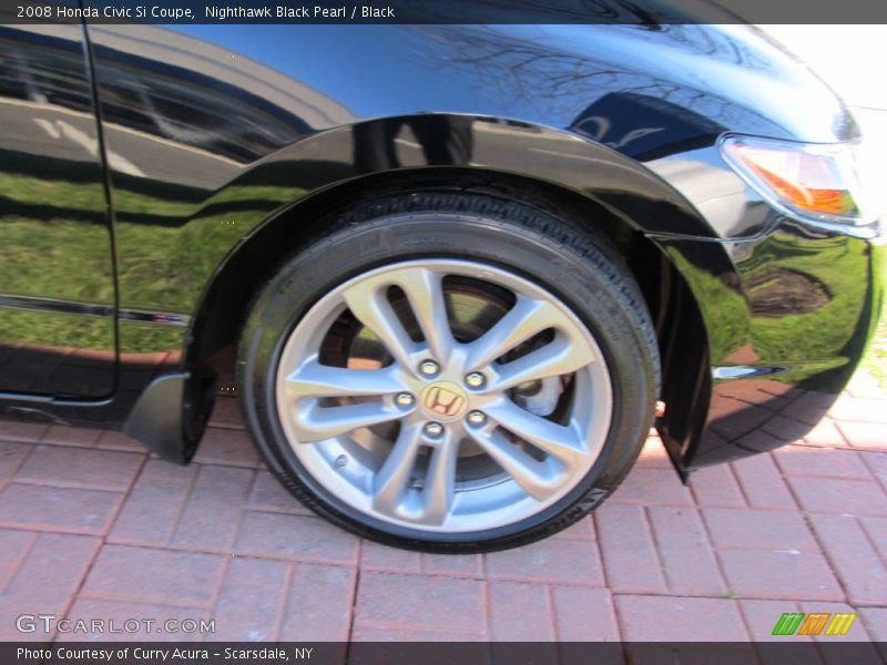 Nighthawk Black Pearl / Black 2008 Honda Civic Si Coupe