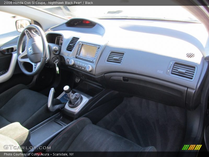 Nighthawk Black Pearl / Black 2008 Honda Civic Si Coupe