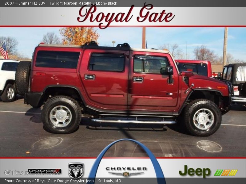 Twilight Maroon Metallic / Ebony Black 2007 Hummer H2 SUV